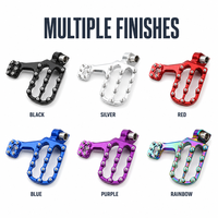 Nouvelles repose-pieds universelles antidérapantes en alliage d'aluminium CNC pour moto, motocross, enduro, accessoires de modification, style chinois