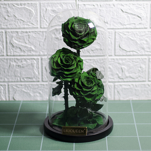 3 rosso Conserve di Infinity Reale <span class=keywords><strong>Fiori</strong></span> Freschi Belle Bellezza 3 Anni di Lunga Durata Per Sempre Rosa in Cupola di Vetro - Product Image 4