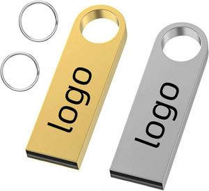แฟลชไดรฟ์ 16GB พร้อมพวงกุญแจโลหะ USB 2.0 ธัมบ์ไดรฟ์ เมมโมรี่สติ๊ก สำหรับแล็ปท็อป คอมพิวเตอร์ รับทำโลโก้ ของขวัญส่งเสริมการขาย - Product Image 1