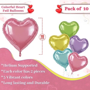 18-Inch Solid Color Aluminum Foil <b>Balloons</b> Wedding Birthday Valentine's Day Graduation Party Decorations Wholesale <b>Round</b> - Product Image 2