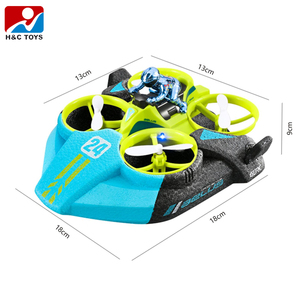 Avion RC volant à quatre essieux compatible mer terre <span class=keywords><strong>air</strong></span> évitement d'obstacles avec mode sans tête roulant en un clic batterie incluse - Product Image 3