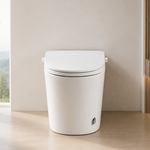 Bidet <span class=keywords><strong>WC</strong></span> intelligent certifié MWD CUPC ETL, sans limite de pression d'eau, chasse d'eau par siphon à commande au pied, toilette bidet automatique en gros - Product Image 3