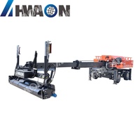 Machine à niveler le béton laser autopropulsée Hwaon avec flèche télescopique, haute précision, pour la pose de revêtements de sol, moteur industriel