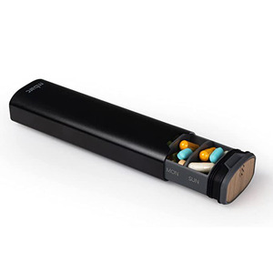 2025 Hot Thiết kế Trung Quốc Chất lượng cao 7 ngày du lịch hàng tuần màu xanh lá cây màu sắc của Pill Organizer nhôm pullout Pill Hộp nhà sản xuất - Product Image 3