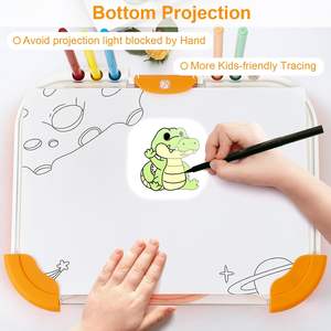 Proyector de dibujo para niños, almohadilla de trazado iluminada, juguetes para dibujar, tablero de pintura, caja, juguete para juego de simulación - Product Image 2