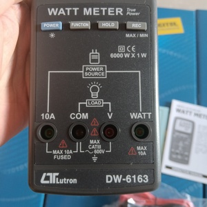Compteur de puissance numérique monophasé DW-6163 True RMS avec testeur de facteur de puissance PF et interface USB - Product Image 2