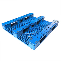 Palette Euro 4 voies en HDPE vierge épaissi, résistante aux chocs, structure robuste pour rayonnage et transport de marchandises en entrepôt, OEM