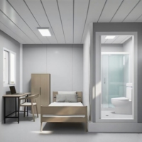 Maison conteneur modulaire intégrée préfabriquée de luxe portable 2025 de 20 pieds et 40 pieds