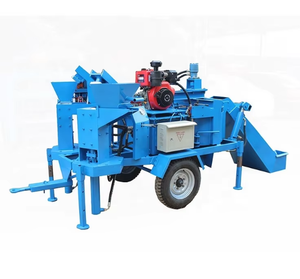 Macchina Mobile per fabbricare mattoni WT2-20M doppia pressa semiautomatica idraulica Diesel argilla fango terreno macchine per la fabbricazione di mattoni - Product Image 1