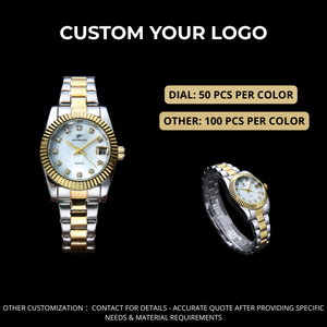 Stainless Steel Luxury Quartz <strong>Watch</strong> For Women Diamond Private Label <strong>Watch</strong> With Your Own Logo - Product Image 5