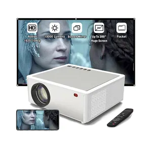 Projecteur vidéo Home Cinéma Portable 1080P Projecteurs natifs Full HD 1920*1080P à distance focale plus courte