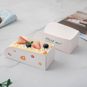 Caja para Hamburguesas con Logotipo Personalizado, <span class=keywords><strong>Cajas</strong></span> Plegables Biodegradables Únicas para Sándwiches y Pasteles, Hechas de Cartón Color Marfil - Product Image 2