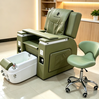 Fauteuil de pédicure spa Whirlpool électrique inclinable pour manucure et massage des pieds, avec bassin de bain de pieds et robinet, pour salon, vente en gros, OEM
