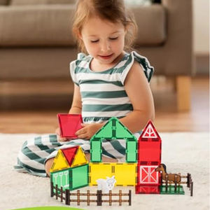 EPT ชุดตัวต่อแม่เหล็กสำหรับเด็ก, จำนวน26ชิ้นของเล่นตัวต่อแบบโต้ตอบชุดกระเบื้องแม่เหล็กเพื่อการศึกษาสำหรับเด็ก - Product Image 2