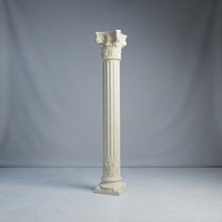 Colonne romaine décorative européenne creuse en GRC, design traditionnel, pour usage extérieur, hôtel, villa, salon, extérieur, verticale, imperméable