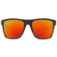 Lunettes de soleil de mode personnalisées à prix compétitif, de luxe, unisexes, avec protection UV400, polarisées, monture PC carrée, vertes
