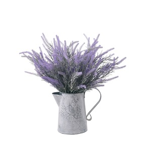 CallaFloral Fleur Artificielle Lavande 5 Branches 25 Mailles Haute Simulation Décoration Mariage Maison Bouquet Violet en Plastique - Product Image 5