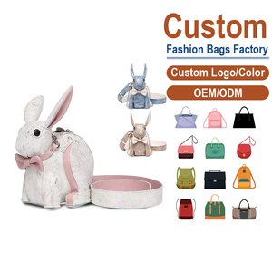 Bolso de Mano Personalizado en Forma de Conejo de PU con Lazo, Bolso de Hombro de Dibujos Animados para Mujer, Lindo y a la Moda, para Uso Diario en Pascua - Product Image 1