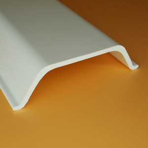 Poteau de marquage d'angle blanc en PVC, profilé en plastique, délimiteur de zone, pour porte à battant moderne, durable et écologique - Product Image 1