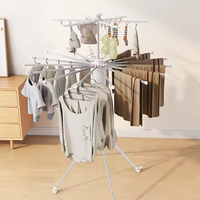Nouveau design, séchoir à linge pliable portable en ABS pour intérieur, support de séchage de vêtements, conception pieuvre pour la maison