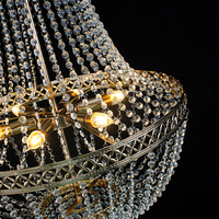 Magnifique nouveau lustre empire en cristal acrylique bon marché pour la décoration de centres de table de mariage d'événement