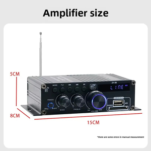 Creatall 120W double canal maison HiFi stéréo Audio amplificateur <span class=keywords><strong>de</strong></span> puissance amplificateur numérique professionnel amplificateur <span class=keywords><strong>de</strong></span> contrôle indépendant BT 5.0 - Product Image 6