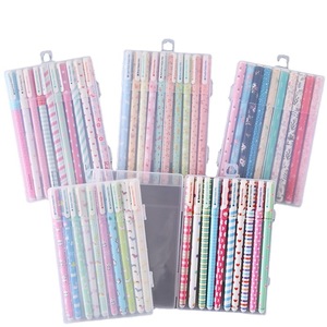 Stylos gel multicolores très bon marché 0,38 mm, mignons, pour étudiants, dessin animé, 10 pièces/ensemble, papeterie <span class=keywords><strong>kawaii</strong></span>, fournitures scolaires - Product Image 5