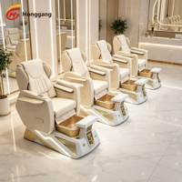Chaise de pédicure avec bassin pour les pieds pour salon de manucure, mobilier de spa beauté, soin professionnel des pieds