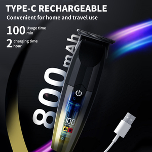 Chuyên Nghiệp Thợ Cắt Tóc Của Tóc Clipper Điện Tông Đơ Lược Dầu Đầu Điêu Khắc Kéo USB Tóc Salon Không Thấm Nước Tóc Cắt - Product Image 2