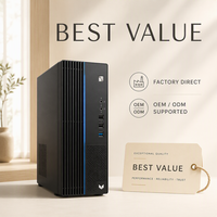 PC Desktop Komersial Baru Zhaoxin KX-U6780A 8 Core 2.7GHz 16GB DDR4 512GB M.2 NVMe SSD LCD Bisnis