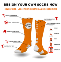 Chaussettes de sport pour la course à pied, antibactériennes, en coton tricoté, design personnalisé avec logo de marque, chaussettes athlétiques pour hommes et femmes