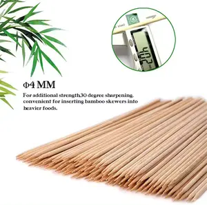 High Quality Wholesale Cheap Price Custom Logo Printed Eco Friendly Disposable Bamboo Barbecue Cocktail Sticks