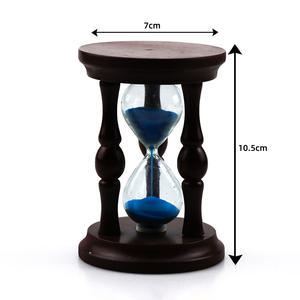 Sablier décoratif en bois personnalisable (taille et couleur), faible MOQ, pour la décoration et la mesure du temps, horloge de table - Product Image 6