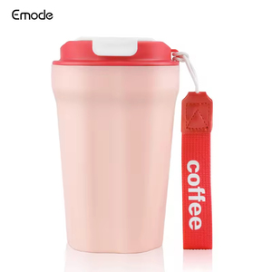 Emode Gobelet isolé en acier inoxydable de 12oz, tasse à café sous vide à double paroi avec couvercles, tasses en métal de taille personnalisée - Product Image 6