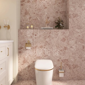 Carreaux céramique <span class=keywords><strong>rose</strong></span> vert Jardin de Monet 600x1200 antidérapants modernes pour mur de restaurant et salle de bain - Product Image 3
