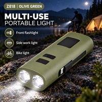 Lampe de signalisation LED rechargeable USB-C Z818 avec fonction Power Bank, 40lm, 32-3W, IP44, ABS, batterie 18650, fixation magnétique, intensité réglable