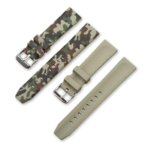Bracelet de montre en silicone camouflage Upro Universal Fit 20 mm 22 mm 24 mm, attache rapide, bracelet de plongée en caoutchouc - Product Image 5