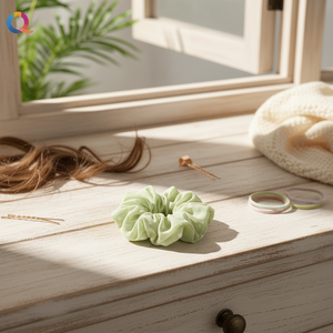 Trending moda retrò porta coda di cavallo fasce elastiche e fiocco in acrilico nastro di raso all'ingrosso vendita calda accessori per capelli - Product Image 3