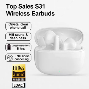 Nhà Máy Ban Đầu S31 Trong Tai ENC TWS Tai Nghe Tiếng Ồn Hủy Bỏ Không Khí Pro Điều Khiển Cảm Ứng Earbuds Pro Tai Nghe Không Dây Hủy Bỏ - Product Image 2