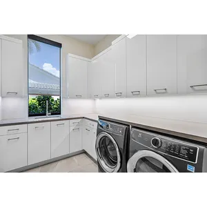 घरेलू फर्नीचर सफेद कपड़े धोने के कमरे भंडारण अलमारियाँ वॉशिंग मशीन कैबिनेट उपयोगिता कक्ष अलमारियाँ
