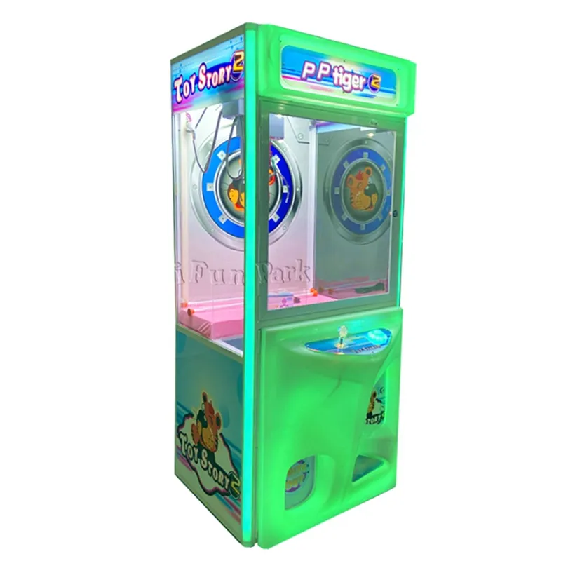 Machine à grue à griffe de tigre Offre Spéciale PP, jouet fou 2 pièces de monnaie, Mini jouet, Machine de jeu de grue