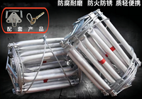 Échelle flexible en alliage d'aluminium enroulable, échelle à câble en acier, échelle anti-incendie, échelle d'urgence, échelle d'évacuation