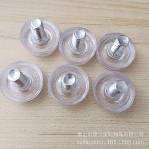 Pieds <span class=keywords><strong>de</strong></span> meubles transparents réglables, pieds en plastique <span class=keywords><strong>de</strong></span> 8mm x 25mm avec vis pour armoire, <span class=keywords><strong>table</strong></span>, chaise, accessoires <span class=keywords><strong>de</strong></span> quincaillerie - Product Image 3