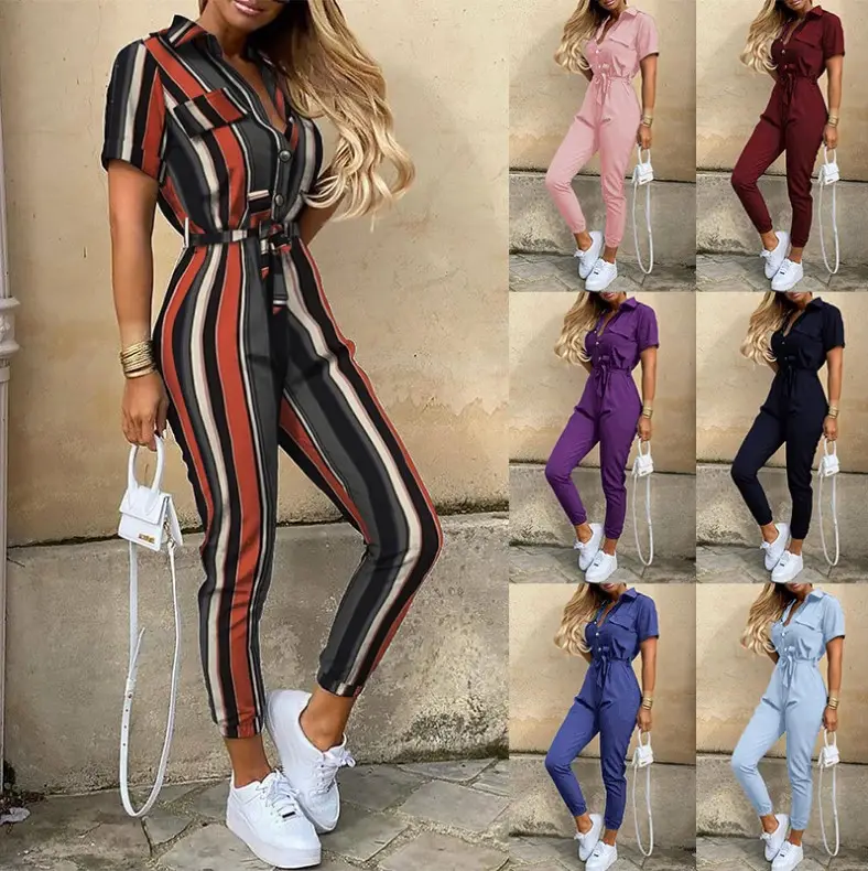 Rompers महिला Jumpsuit प्लस आकार महिलाओं ग्रीष्मकालीन कपड़े महिलाओं के लिए चौग़ा Jumpsuit लंबी पैंट सुरुचिपूर्ण Bodycon एक टुकड़ा संगठन