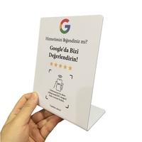 Papan Nama Digital keran NFC kosong yang dapat dicetak dan menampilkan dudukan Menu meja tanpa sentuhan