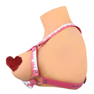 QK-Y8263 - Arnés de Cuero PU para Pechos, Ajustable, Colorido, para Juegos Sexuales, Accesorios Fetichistas para Adultos - Product Image 3