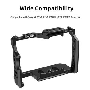 Jaula de cámara de aluminio CNC para <span class=keywords><strong>Sony</strong></span> <span class=keywords><strong>A7</strong></span> IV/<span class=keywords><strong>A7</strong></span> III/<span class=keywords><strong>A7</strong></span> <span class=keywords><strong>II</strong></span>/A7R III/A7R <span class=keywords><strong>II</strong></span>/A7R V Marco de extensión de cámara Plataforma de vídeo de zapata fría - Product Image 5