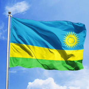 <span class=keywords><strong>Bandiera</strong></span> personalizzata diretta della fabbrica di Gahumi 100% stampa digitale in poliestere bandiere del paese all'aperto di Rwandans 90*150cm - Product Image 6