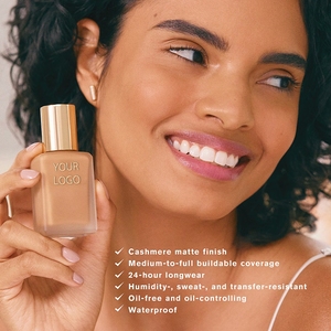 New Private Logo Vegan Liquid <strong>Foundation</strong> Waterproof Matte Long Lasting <strong>Foundation</strong> Full Coverage Multi-Color <strong>Foundation</strong> - Product Image 5