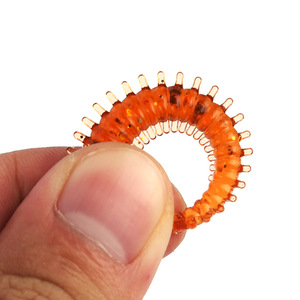 Señuelo de Pesca de Silicona de 6cm y 1g, Imitación de Lombriz y Centípodo, Cebo Artificial Biónico para Agua Dulce, Paquete de 5 - Product Image 2